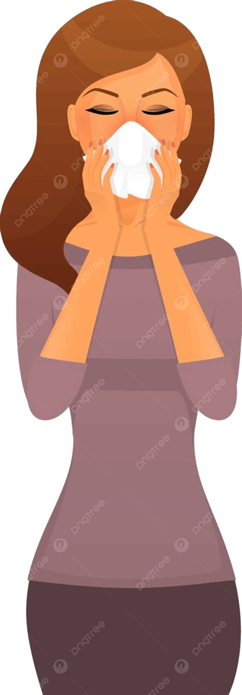 Sick Woman Character Image Idea People Woman Vector, Idea, People ...