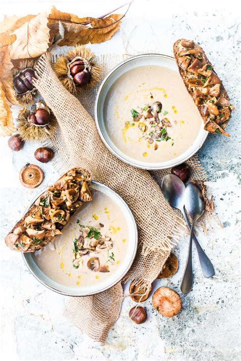 Soupe de châtaigne et sa tartine - Quatre Saisons Au Jardin