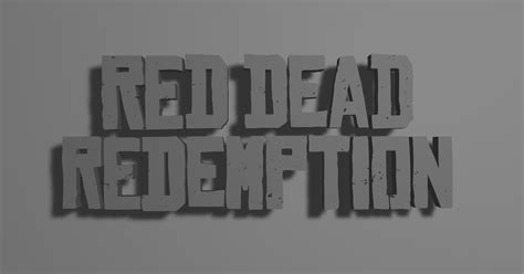 red dead redemptio logo by tubi | Download free STL model | Printables.com