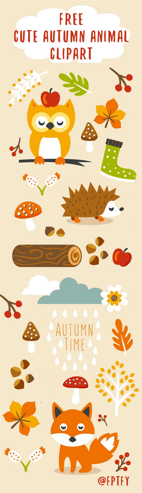 an illustrated poster with animals and leaves on it