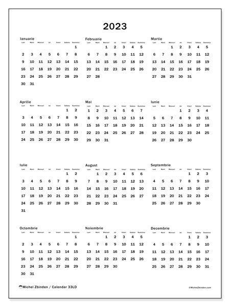 Calendarul Pe Saptamani 2023 – Get Calendar 2023 Update