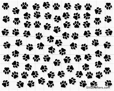 Dog Paw Prints SVG Paw Print Trail SVG | vtir.net