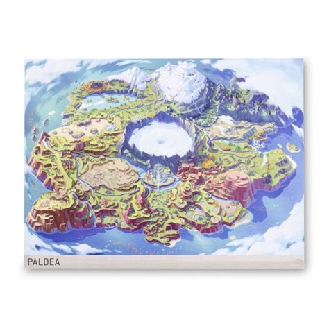 Paldea Pokémon Region Maps Poster | Pokémon Center Official Site