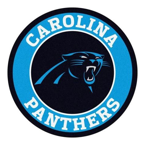 FANMATS NFL Carolina Panthers Blue 2 ft. x 2 ft. Round Area Rug-17953 ...