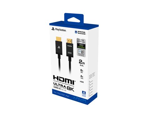 Hori HDMI Cable Ultra High Speed - PS5 HDMI Cable - 2m - MaxGaming.com