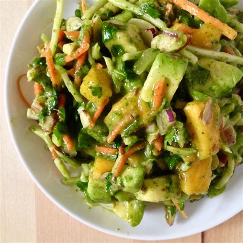 Avocado Salad with Mango Dressing - Chef Elyse