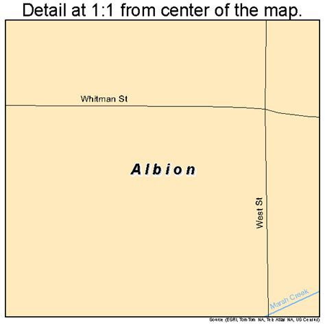 Albion Idaho Street Map 1601000