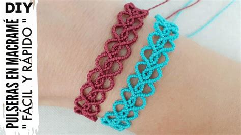 DIY CÓMO HACER PULSERAS FÁCIL Y RÁPIDO | PULSERA CORAZÓN DE HILO | PULSERAS DE HILO EN MACRAMÉ ...