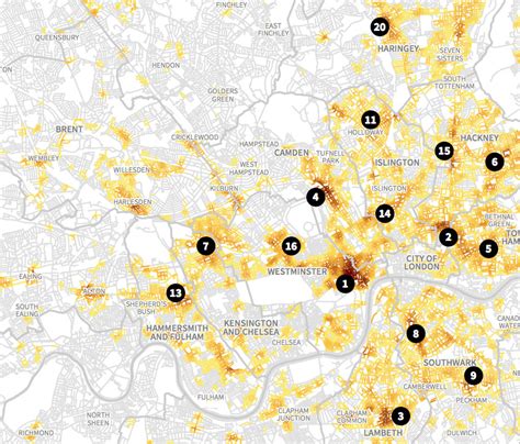 Violent Crime Hotspots in London | Mapping London