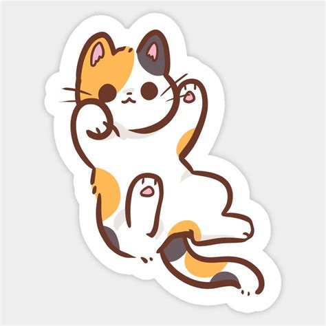 Calico cat by waifumachines | Cat illustration, Kawaii stickers, Cat ...