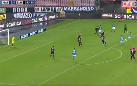 Watch: Mertens clips in swerving stunner as Napoli spank Empoli