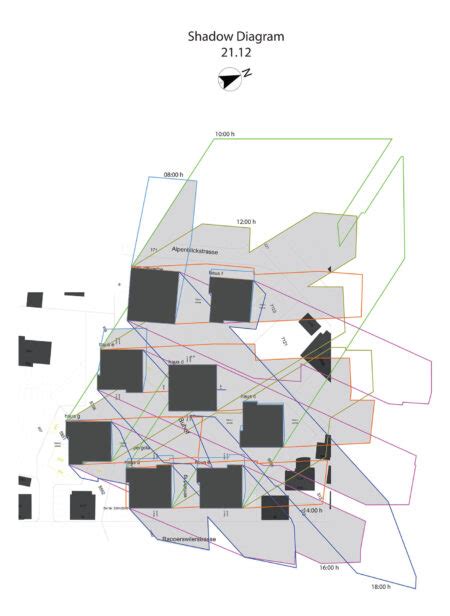 Shadow diagram - 3d visualizations, CAD drawing, Shadow diagrams, BIM ...