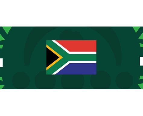 South Africa Flag African Nations 2023 Teams Countries African Football Symbol Logo Design ...