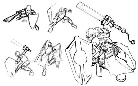 Sword And Shield Poses
