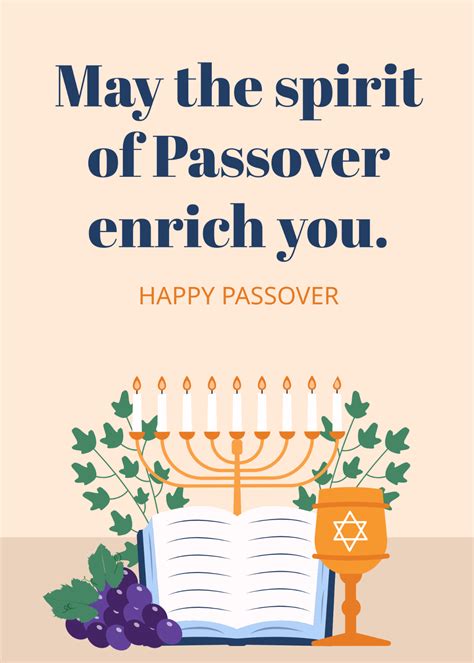 Free Passover Greeting Card Template - Edit Online & Download | Template.net