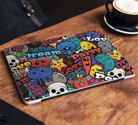 Cartoons Laptop Skin Sticker Cute Notebook Vinyl Decal Dell Hp - Etsy