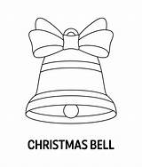 Coloring Page With Christmas Bell For kids 12748329 Vector Art At Vecteezy sketch template