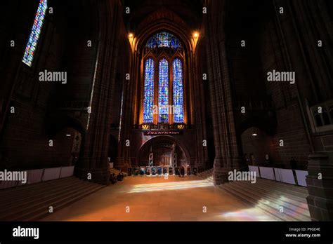 Interior of the Anglican Liverpool Cathedral, Liverpool, Merseyside, England, UK Stock Photo - Alamy