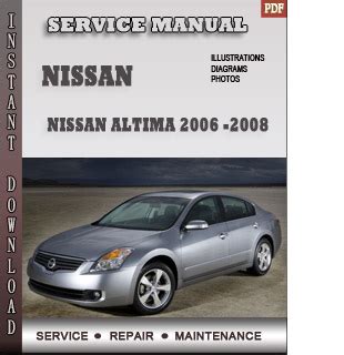 2006 2007 2008 Nissan Altima Service Repair Manual