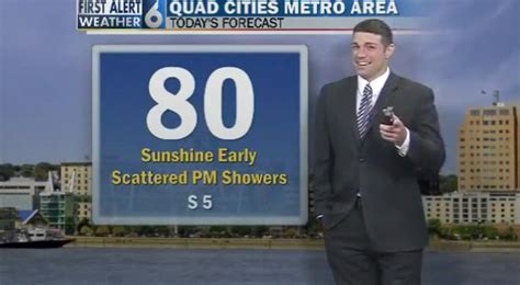 Weatherman Loses His Composure - News Video | eBaum's World