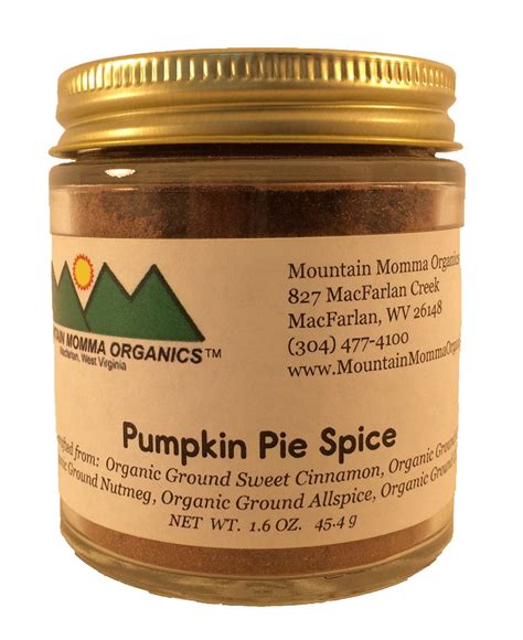 Pumpkin Pie Spice - Mountain Momma Organics