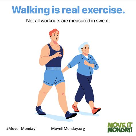 Walking Is Real Exercise - The Monday Campaigns