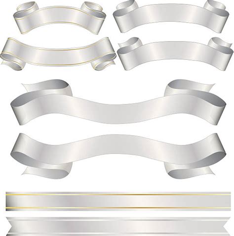 Royalty Free Silver Ribbon Clip Art, Vector Images & Illustrations - iStock