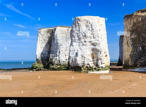 Chalk Cliffs at Botany Bay beach at Broadstairs on the Kent Coastline England UK Stock Photo - Alamy