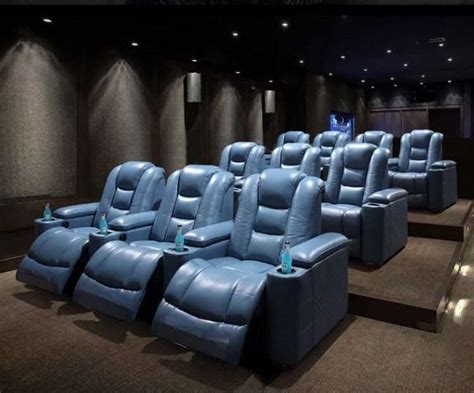 White Cow Leather Cinema Chairs For Home LS-849