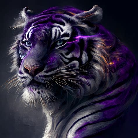 ArtStation - purple tiger