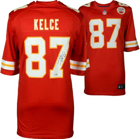 Travis Kelce Kansas City Chiefs Autographed Red Nike Game Jersey