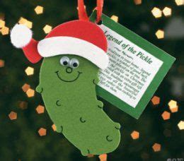 German Christmas Pickle Tradition - Germans hang a pickle-shaped ornament on the Christmas tree ...