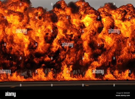 Fiery Explosion Stock Photo - Alamy