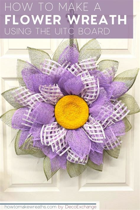 How to Make a Flower Wreath using the UITC Board | Flower wreath, How ...