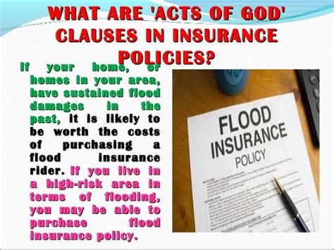 Insurance Act Of God Clause - Quot All Risk Quot Coverage : Some may have a specific act of god ...