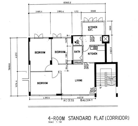 HDB 4-Room Standard flat in 2021 | Bathroom renovations, Floor plans ...