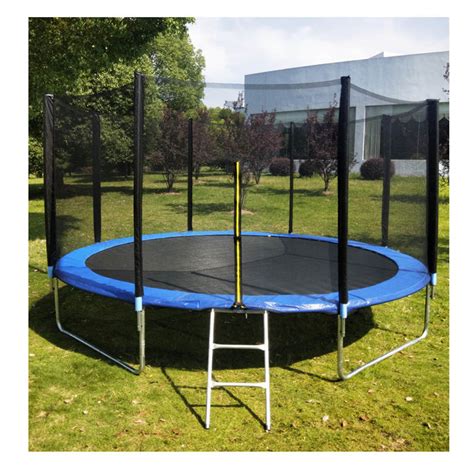 8ft Trampoline With Ladder & with Safety Enclosure Net，Outdoor ...