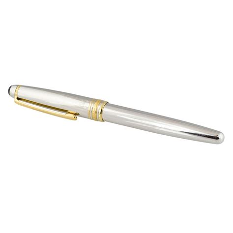 MONTBLANC Meisterstuck 144 Platinum Gold Fountain Pen at 1stDibs | montblanc 144 fountain pen