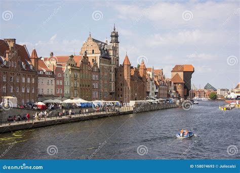 Gdansk, Poland, Riverfront, Summer, 2019 Editorial Stock Photo - Image ...