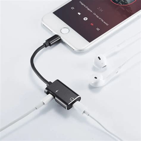 Hot Product Audio Splitter Headphone And Charger For Iphone X/7plus/7/8/8plus Adapter 2 In 1 ...