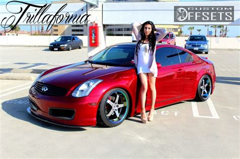 Wheel Offset 2006 Infiniti G35 Nearly Flush Dropped 1 3 Custom Rims