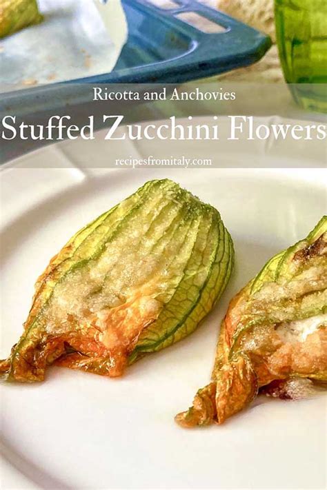 Ricotta Stuffed Zucchini Flowers - Recipes from Italy