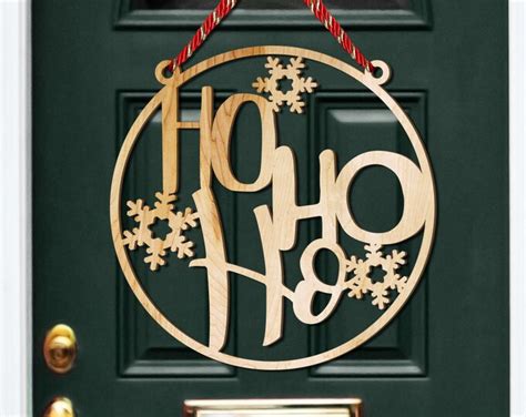 Christmas Door Sign Christmas Door Hanger Christmas Decor | Etsy