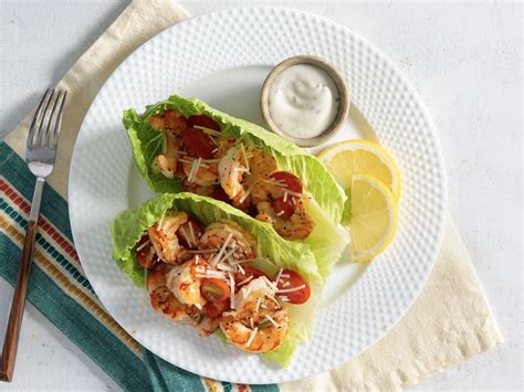 Caesar Shrimp Wraps