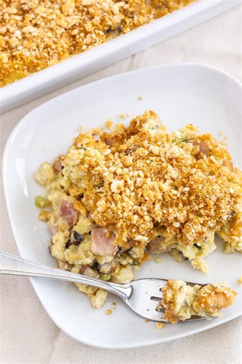 Egg Casserole with Mushrooms and Canadian Bacon - Recipe Runner