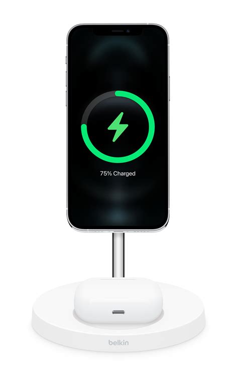 Belkin BOOST↑CHARGE™ PRO 2-in-1 Wireless Charger Stand with MagSafe ...