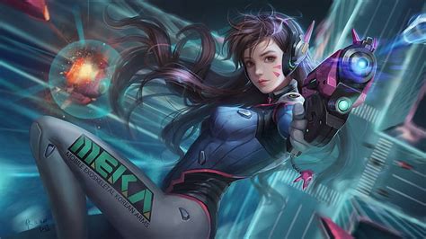 Free download | HD wallpaper: DVa Overwatch Artwork | Wallpaper Flare