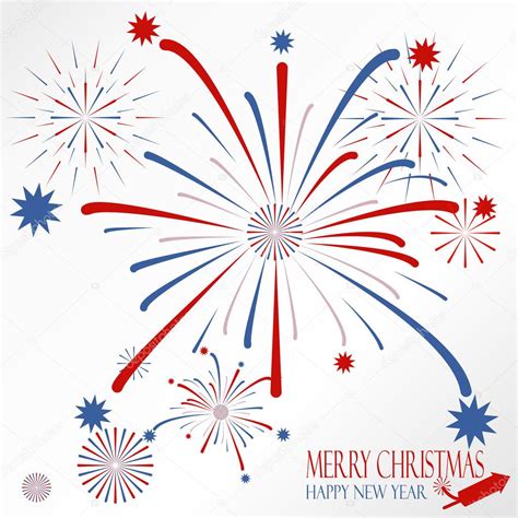 Christmas In Argentina Fireworks Clipart