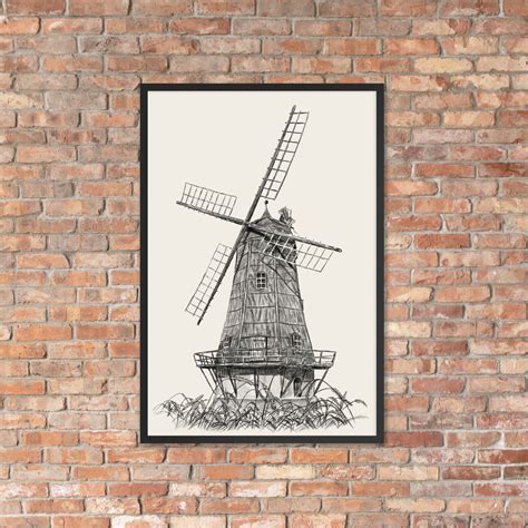 Vintage PNG Art, the Old Mill, Printable Wall Art, Rustic Home Decor ...