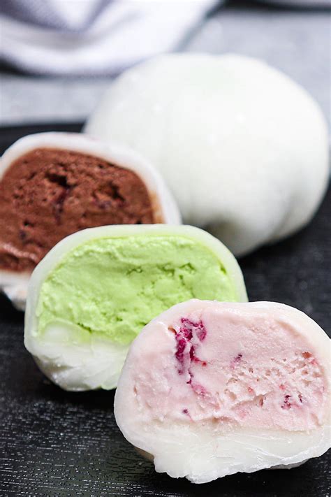 Easy Mochi Ice Cream – 3 Flavors (+Video)